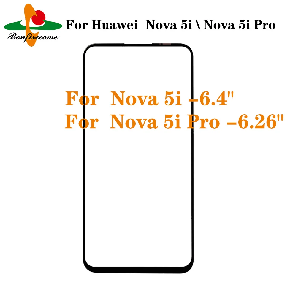 

10Pcs\lot For Huawei Nova 5i GLK-AL00 GLK-TL00 \ Nova 5i Pro 5iPro Front Touch screen Panel LCD Outer Screen Glass Cover Lens