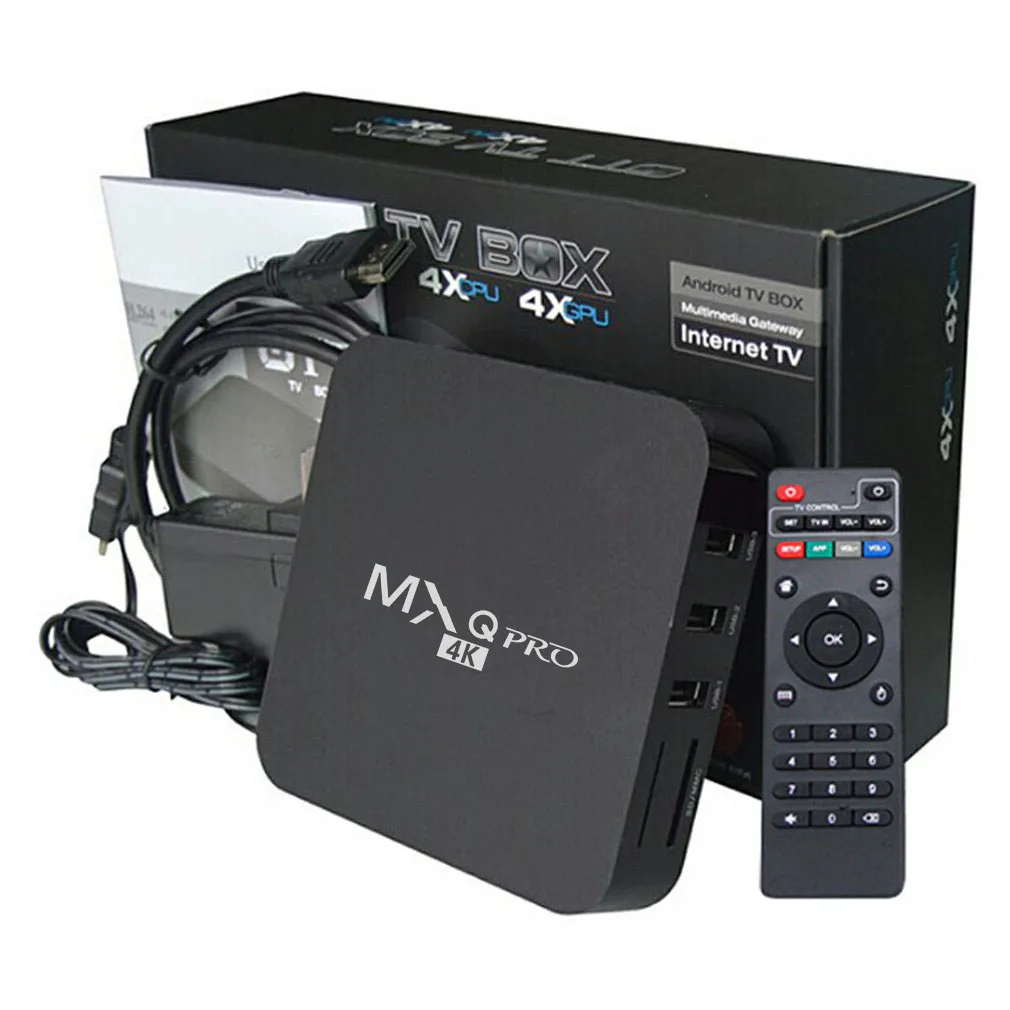 

Tv box inteligente, 4k, hd, 3d, 2.4 ghz, wi-fi, com controle remoto, para google play, youtube, media player