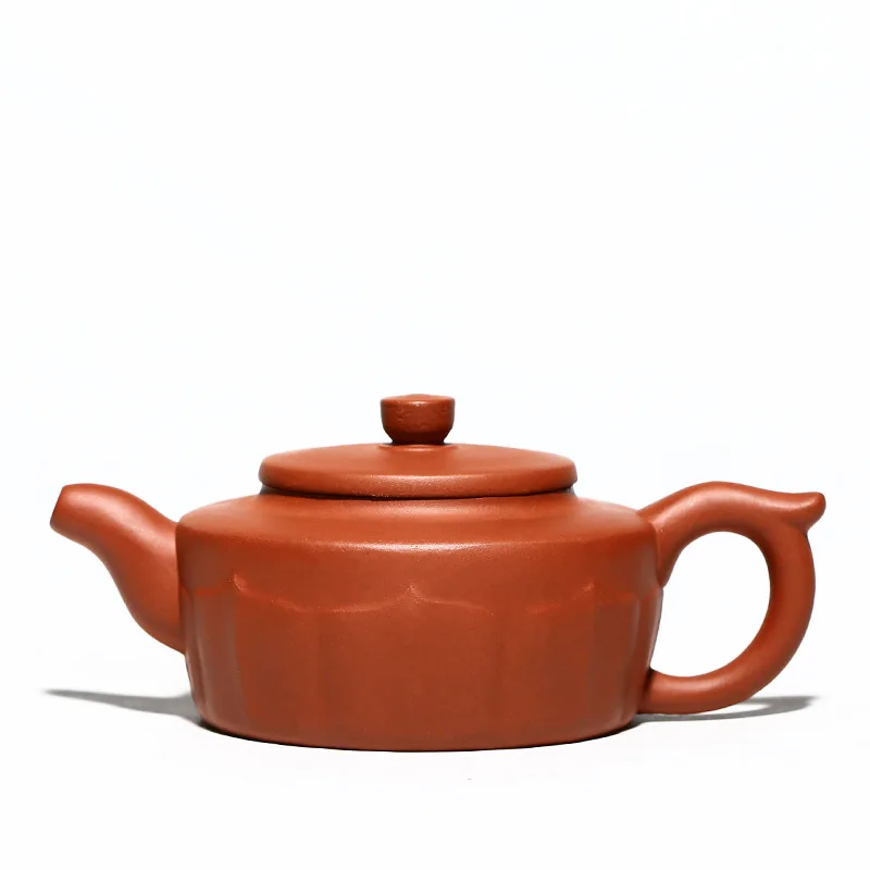 

Zisha teapot handmade rib teapot raw material cement lotus zhoupan Teapot Tea Set Factory