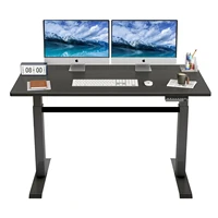 usa stock height adjustablelift desk workstation table memory control woodblack single motor electric sit stand desk