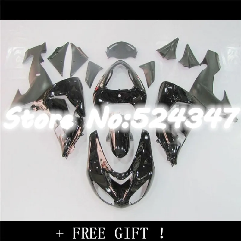 

Body For KAWASAKI NINJA Black ZX10R 06-07 ZX-10R 10R ZX 10R flames 06 07 2006 2007 Fairing Kit for Ninja