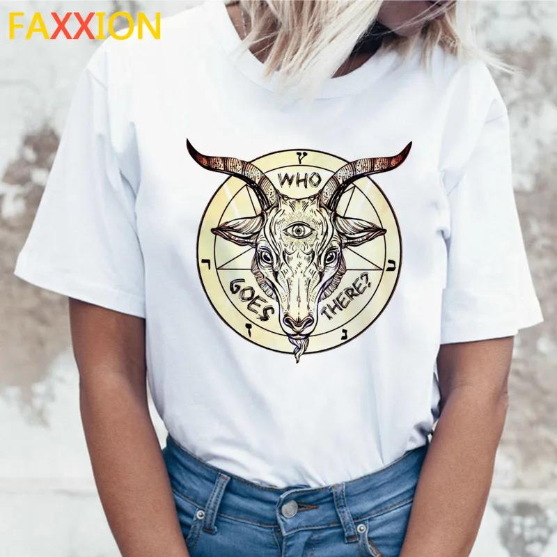 2020 сатана футболка жнец Забавный ужас сатанин для женщин Женская сатанинская