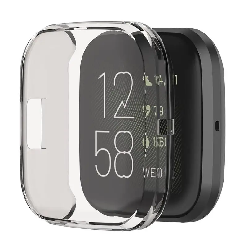 Смарт-часы защитный чехол для Fitbit Versa 2 новый высококачественный ТПУ полный экран