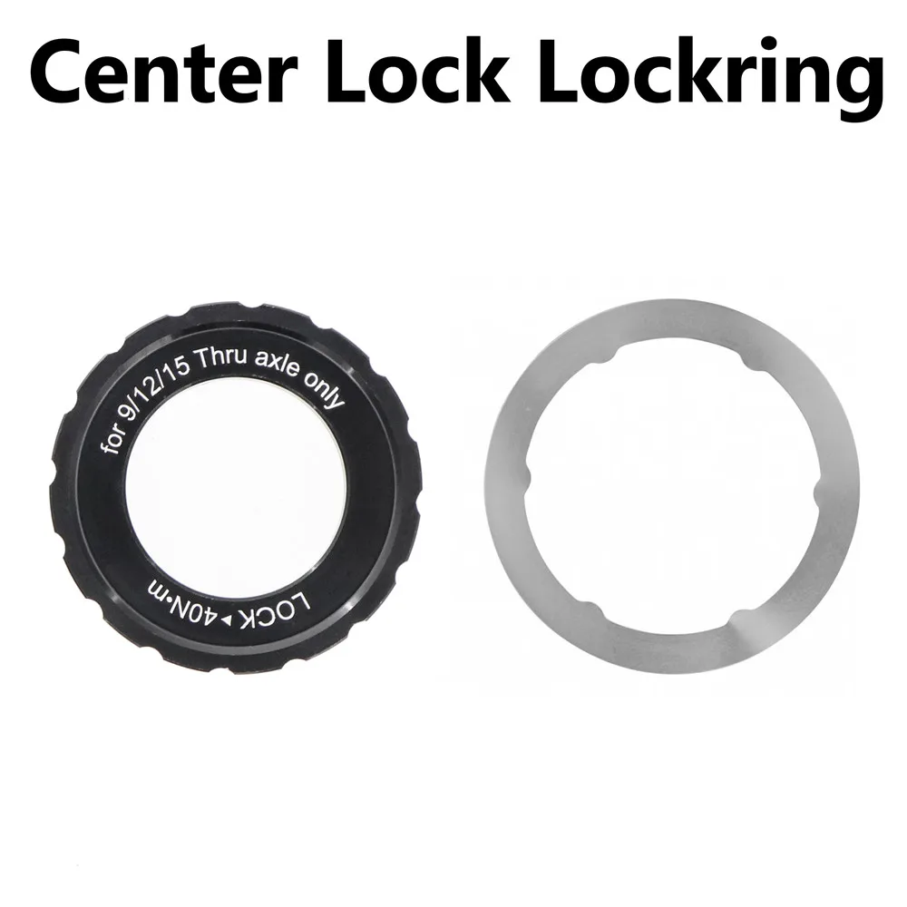 

Center Lock Disc Brake Hub Rotor Lockring For 9mm 12mm15mm Axle CenterLock Cover Ring