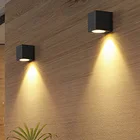 Уличный светодиодный светильник с лампочкой GU10, водонепроницаемый настенный светильник для коридора, лестницы, террасы, сада, балкона