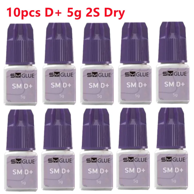 

New Eyelash Extension Glue Original Korea 10Pcs 5g 2s Fast Drying Last 7Week Factory Direct Supply Accept OEM Customization