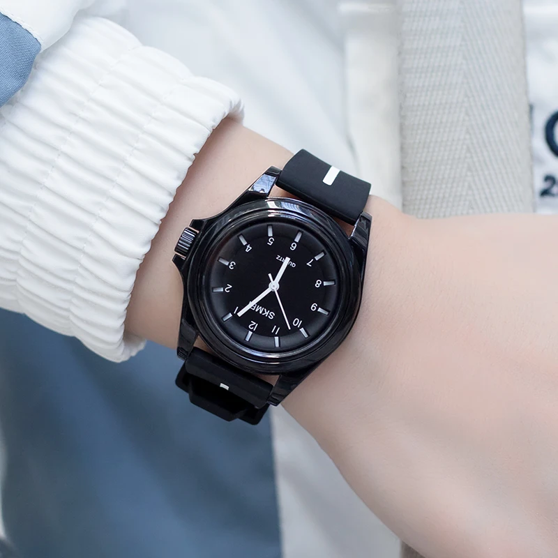 2020 SKMEI лучшие Брендовые мужские кварцевые наручные часы стиль экокожа