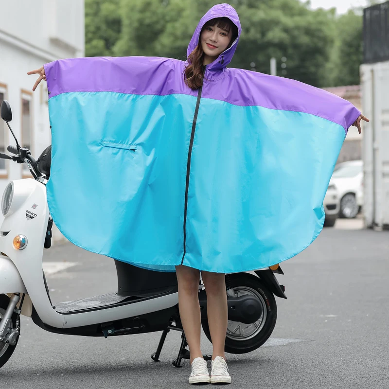 Плащ-дождевик Женский тонкий для велоспорта и походов водонепроницаемый в