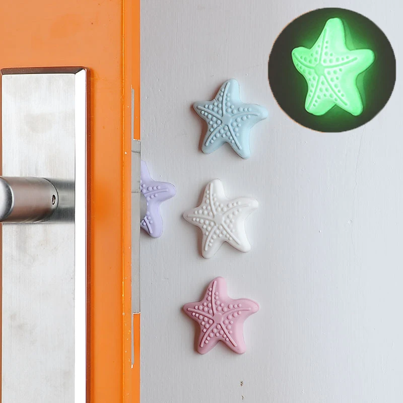 1 шт. светящаяся резиновая ручка дверной замок защитный коврик Домашний декор