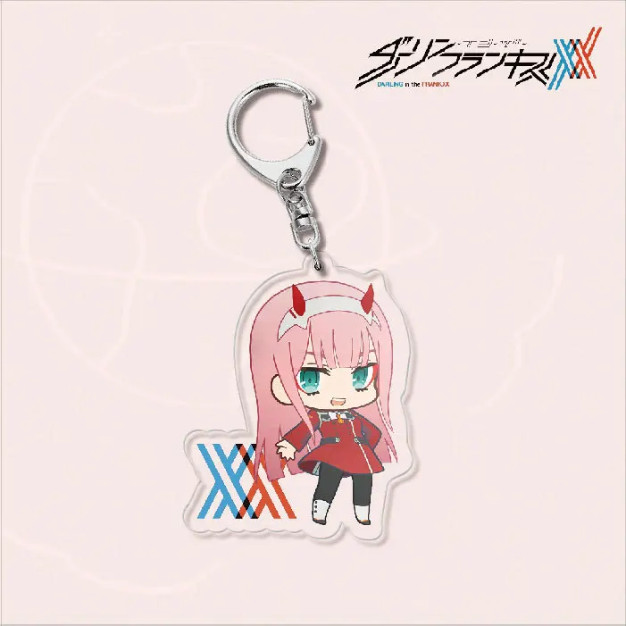 Брелок для ключей в японском стиле аниме любимый Фране милый кулон косплея 02 ZERO TWO