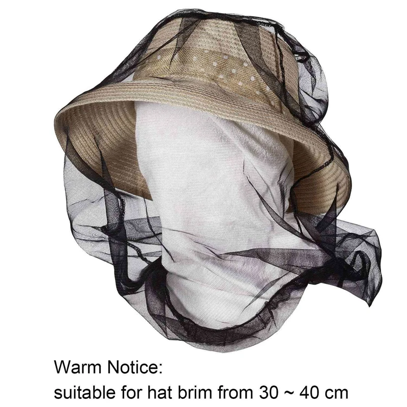 2 Pack Head Net Face Mesh Cover For Outdoor Lovers Protect From Fly Screen Mosquito Gnat And Other Flies | Дом и сад