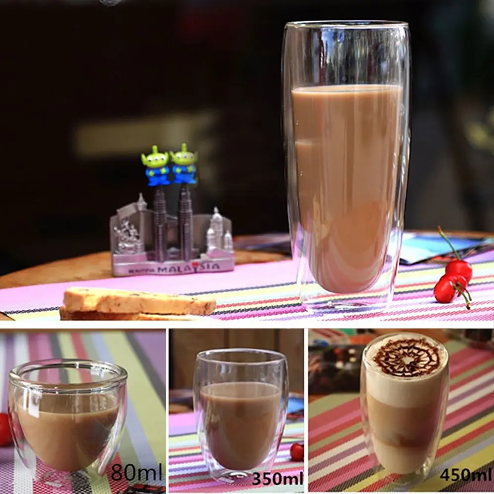 Кофейные кружки стеклянная чашка контейнеры напитки 80 600 мл прозрачное пиво