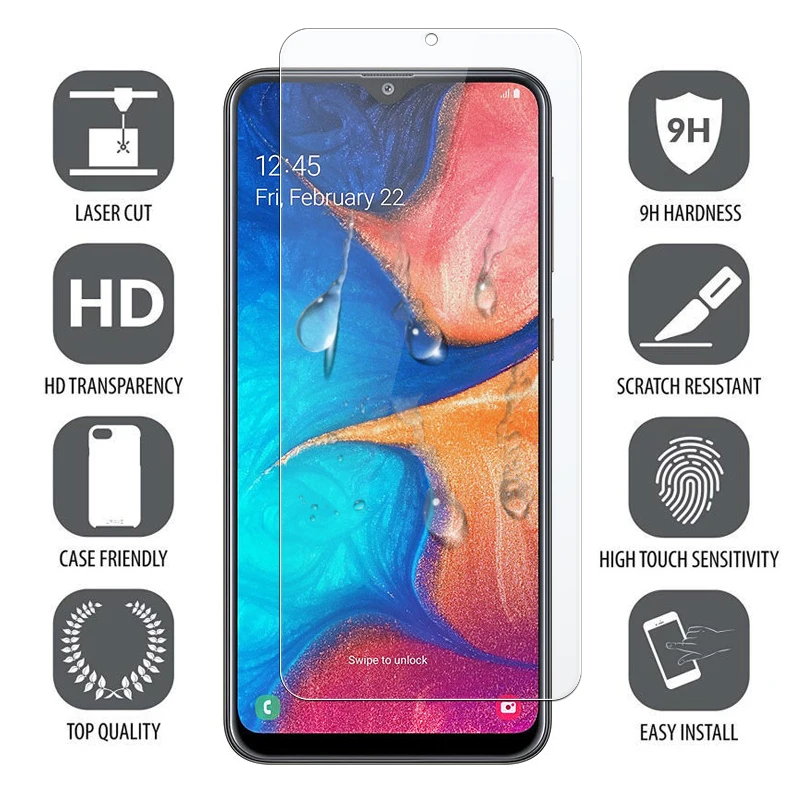 Закаленное стекло для Samsung Galaxy A20 E A20e A20s бронированная защита экрана Samsun A 20