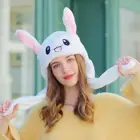 2021 шапка с подвижными ушами кролика, Веселый кролик, женская шапка для косплея, рождественской вечеринки, праздничная шапка