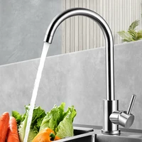 ewin stainless steel kitchen faucet brushed process swivel basin faucet 360 degree rotation hot cold water mixers tap