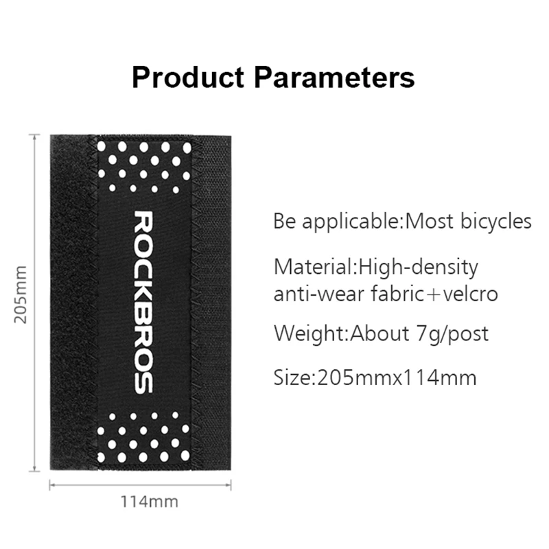 Неопреновый защитный чехол ROCKBROS для рамы велосипеда защиты цепи и вилки Черный