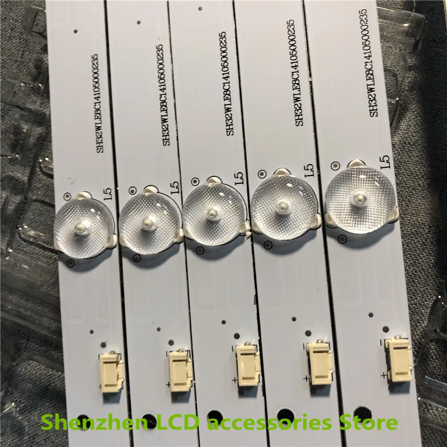18 шт./лот для 32-дюймового использования SKYWORTH 32 _ 3x8 SH32MJE8MY3024000235 8 светодиодов 595 мм 100%