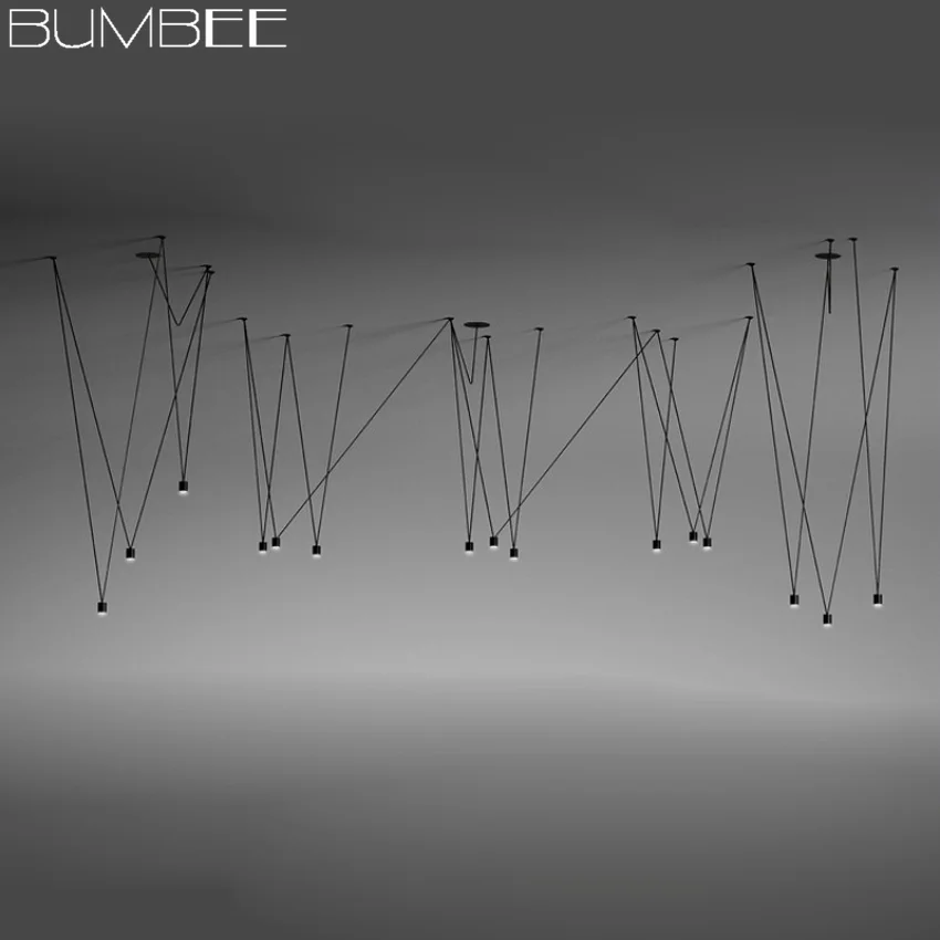 

Modern DIY Line Geometric Pendant Light Vintage Match for Living Room Dining Room Pendant Lights Kitchen Kitchen Lights Hanging