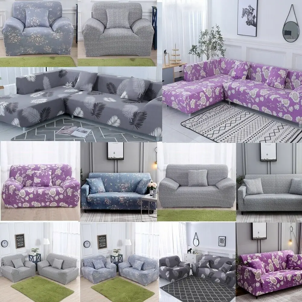 Стрейч диван крышка для Гостиная эластичность 1/2/3/4-Seater диван Чехол L-shape форме, благодаря чему создается ощущение невесомости с диване крышка угловой диван крышка