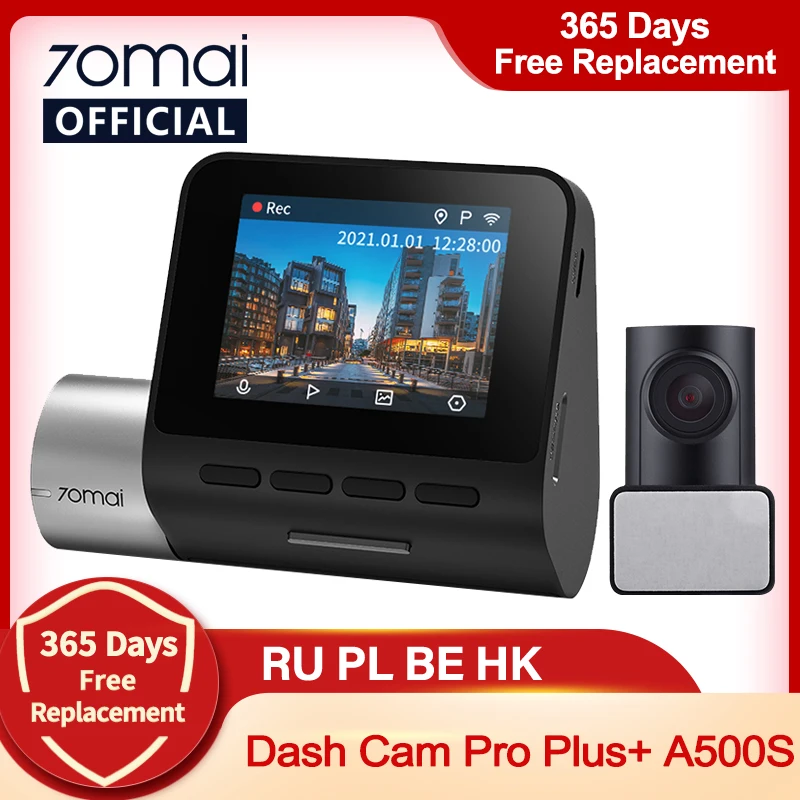 

70mai A500S Dash Cam Pro Plus+ 1944P GPS ADAS Car Dash Camera Dual Sight Cam 70mai Pro Plus+ A500S Car DVR 24H Parking