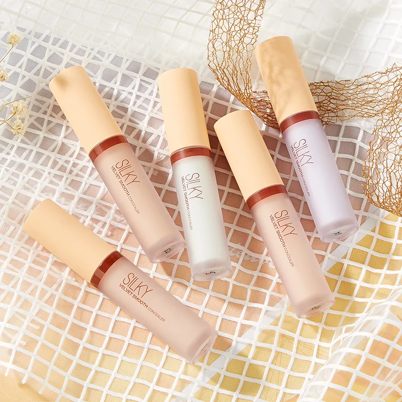 5 цветов жидкий консилер палка макияж основа крем шрамы наклейки на прыщи Гладкий
