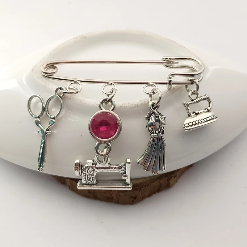 Штифты для швейных машин штифты портных ножниц элегантные платья|Броши| |