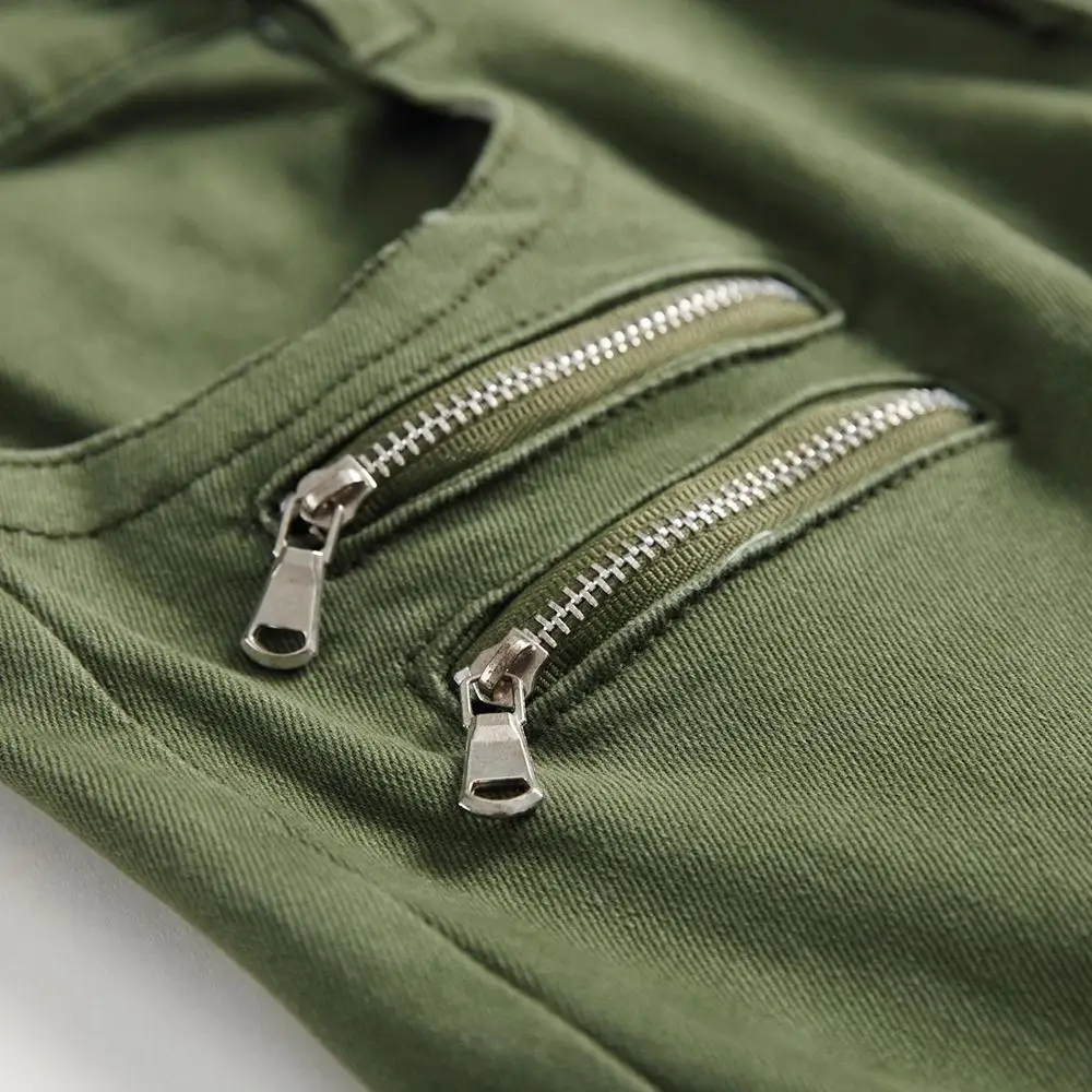 Мужские джинсы скинни дизайнерские Amry Green Slim Fit мото-байкерские мужские джинсовые