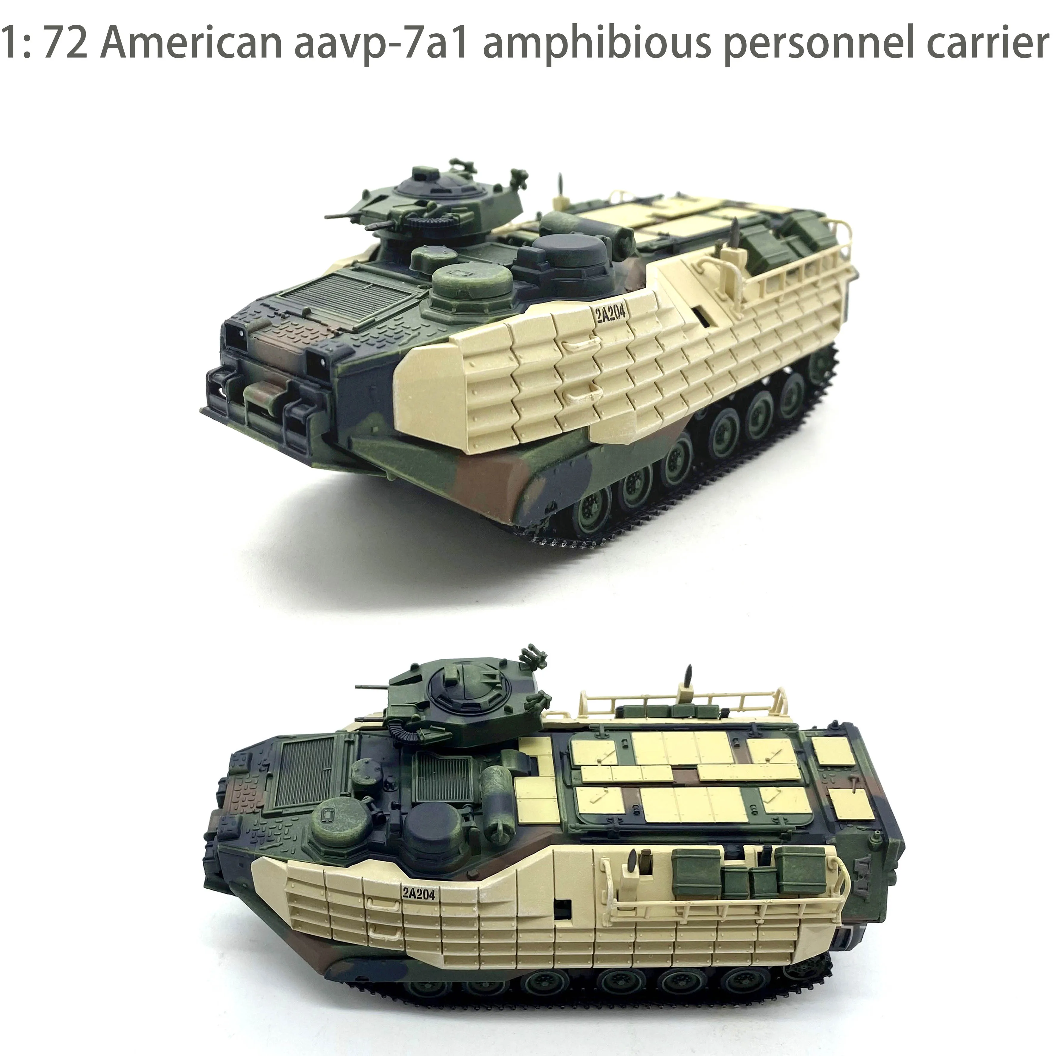 1: 72 American aavp-7a1 amphibious personnel carrier  Enhanced armor  Finished product collection model 63073