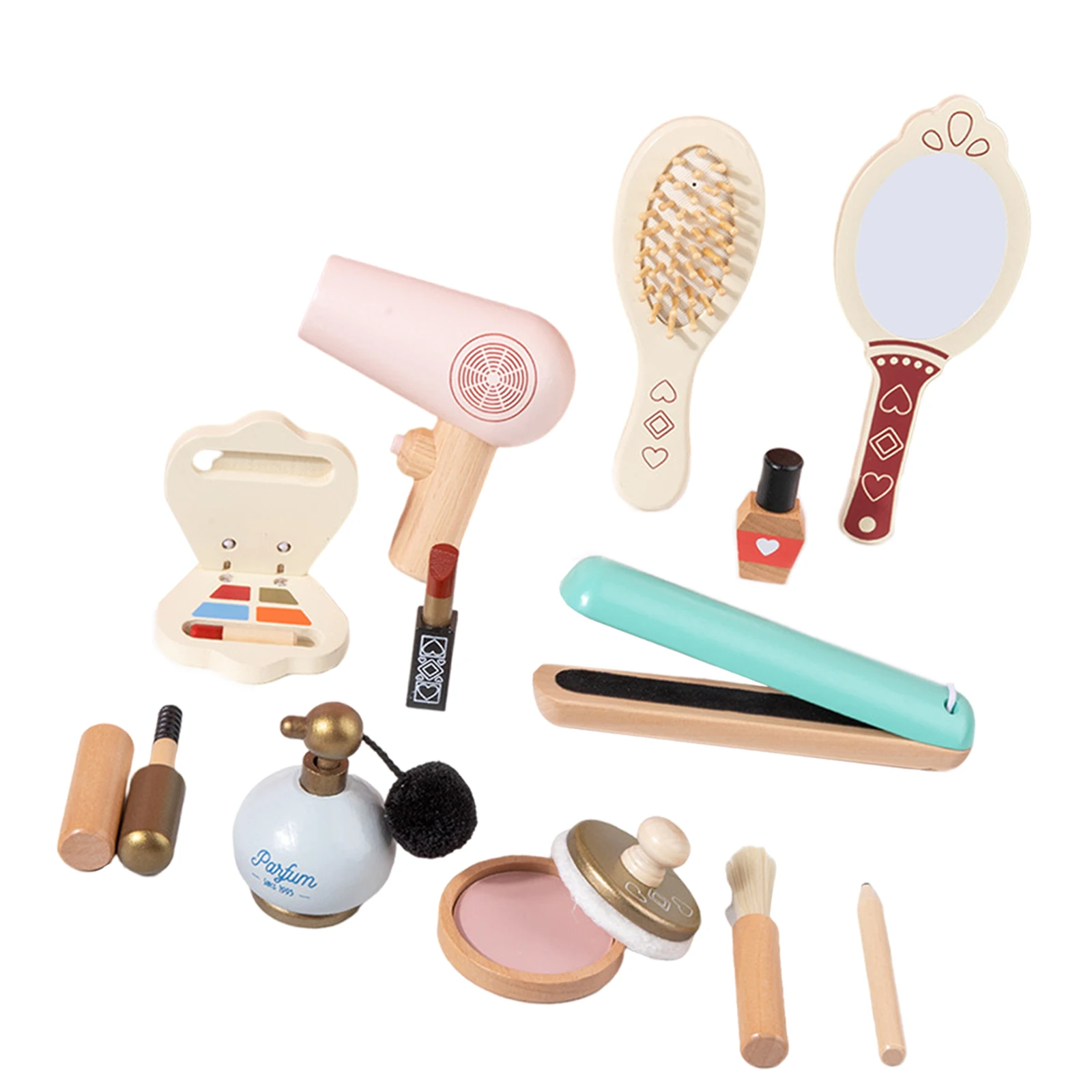 

1 Set Kids Makeup Kit Game Eye Shadows Nail Polish Mascara Gifts Age 3+