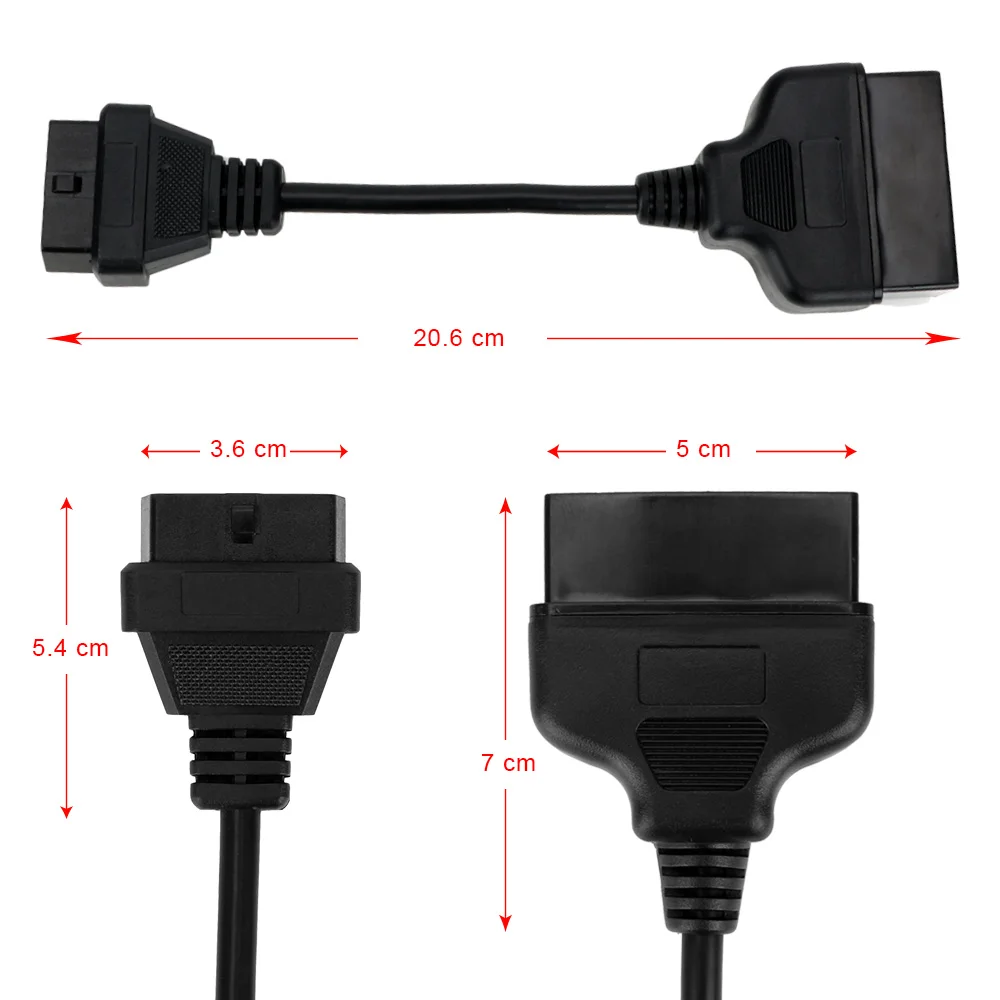 LEEPEE Converter Adapter Cable 22 Pin OBD1 To 16 Pin OBD2 Diagnostic Interface Cable For TOYOTA Car Diagnostic Tool