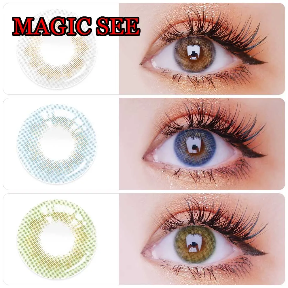 

HOTSALE 12months Cosmetic Contacts Color Eyewear Sweety Contact Lenses for Women or Men Magic SEE