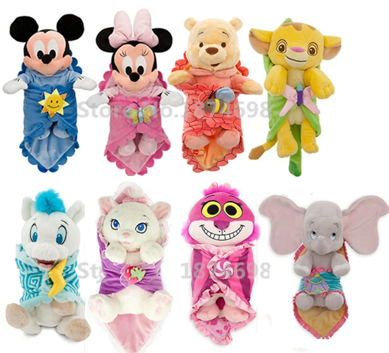 Младенцы Микки Минни собака Лев Мари медведь Салли Геркулес Пегас с одеялом