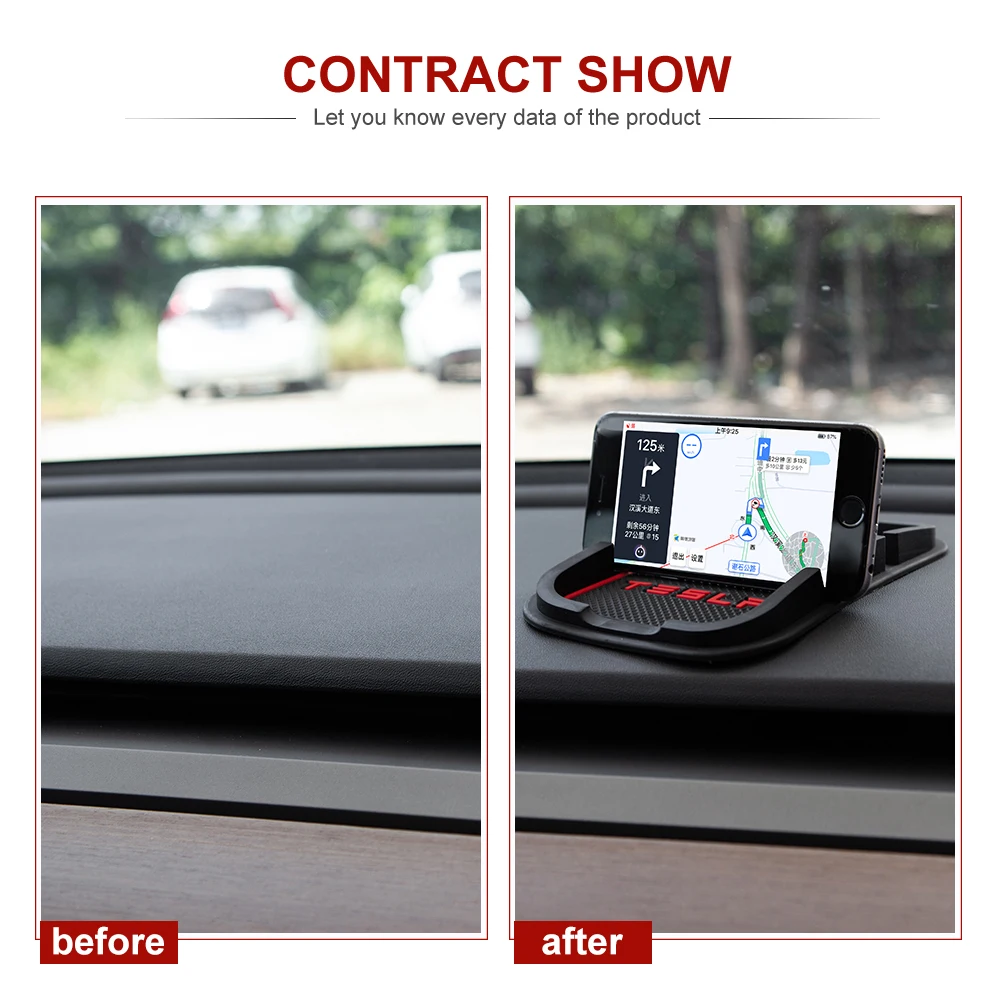 Vxvb Новинка для Tesla Model 3 X S Y 2021 аксессуары держатель телефона коврик