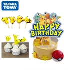 Покемон торт Топпер Пикачу фигурки на день рождения украшение для дня рождения