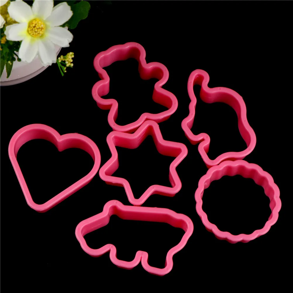 

6PCS Elephant Hippo Bear Child Baking Biscuit Decoration Fondant Cake Cookie Mould Sugarcraft Cutter Dropshipping
