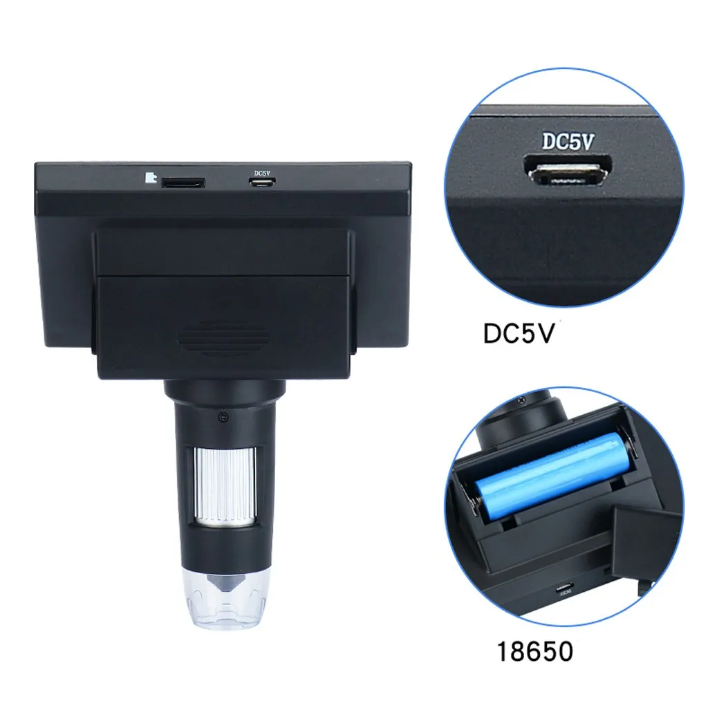 1000x2 0 MP DM4 4 3 дюймовый цифровой USB микроскоп ЖК-экран VGA | Электроника