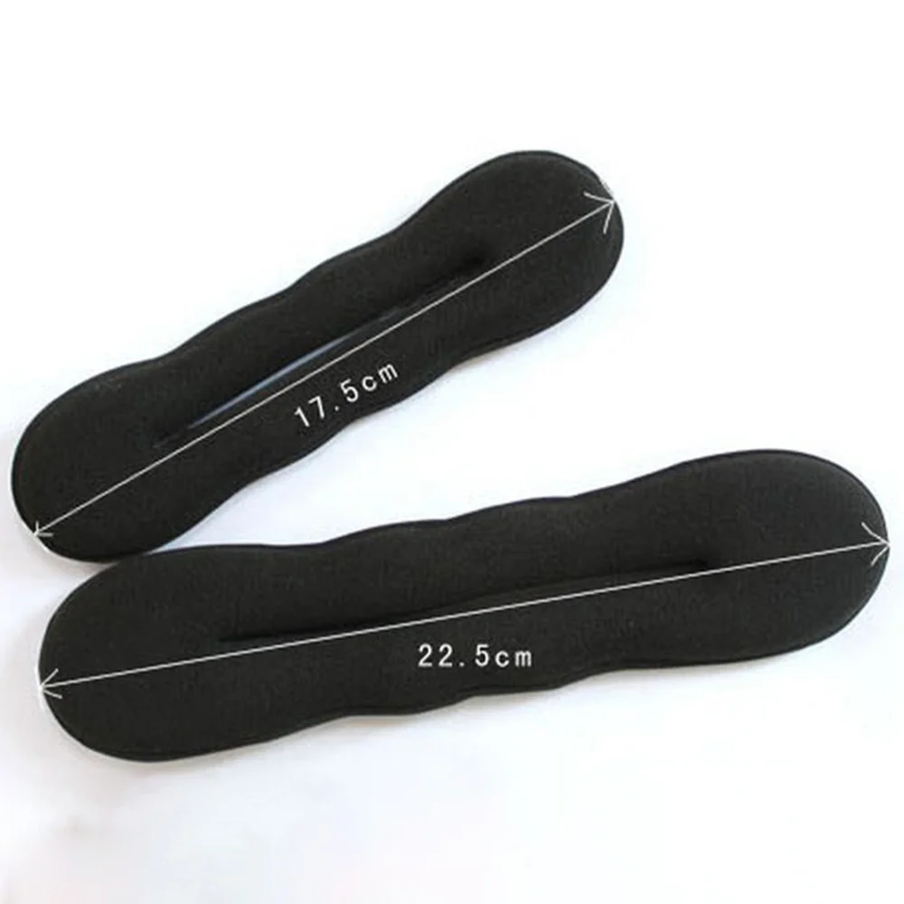 

4pcs Donut Maker Ponytail Bun Tie Spong Strong Holder Hair Styling Tool 2 Large and 2 Small