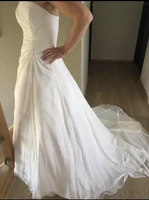 wedding dress simple strapless a line sequined bridal gowns sleeveless elegant train floor length bride gown %d1%81%d0%b2%d0%b0%d0%b4%d0%b5%d0%b1%d0%bd%d0%be%d0%b5 %d0%bf%d0%bb%d0%b0%d1%82%d1%8c%d0%b5