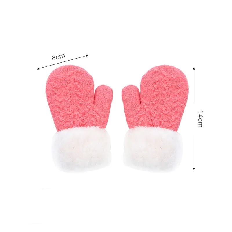 

2021 New Winter Boy Girl Gloves Knit Mittens Gloves Christmas Elk Hands Warm Keeper Thickened Gloves for Cold Weather
