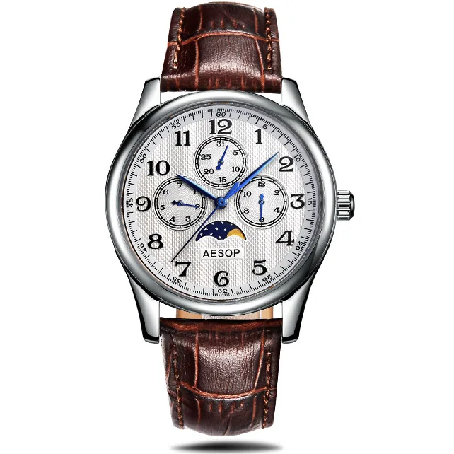 Часы наручные мужские кварцевые брендовые многофункциональные деловые