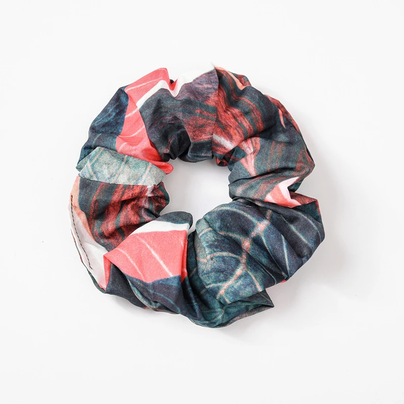 Резинка для волос эластичная в богемном стиле простой завязка с принтом виде