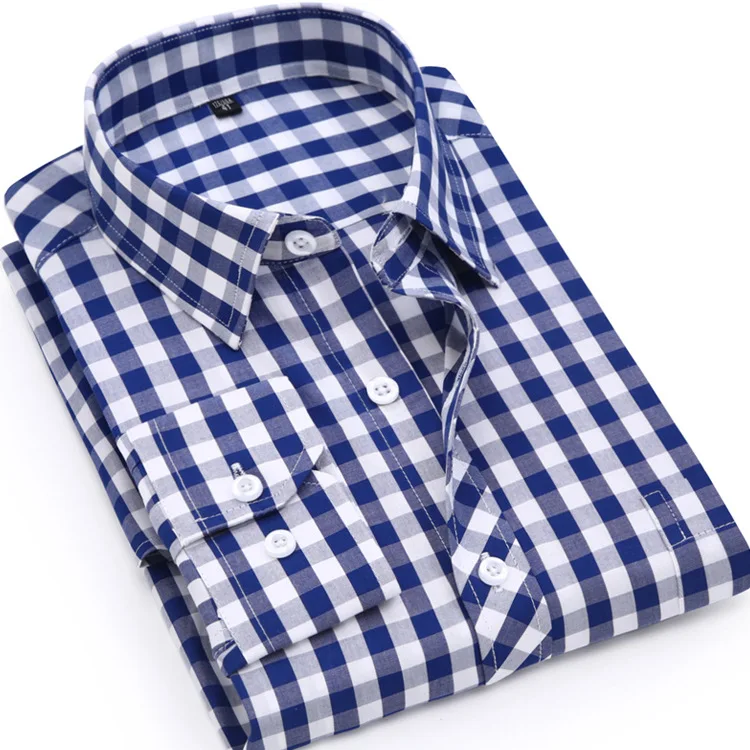 

Рубашка мужская с отложным воротником, хлопок, в клетку, Повседневная Уличная одежда в японском стиле, модная рубашка с длинными рукавами