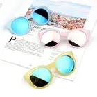Солнцезащитные очки для мальчиков и девочек, яркие линзы, защита UV400, 2020
