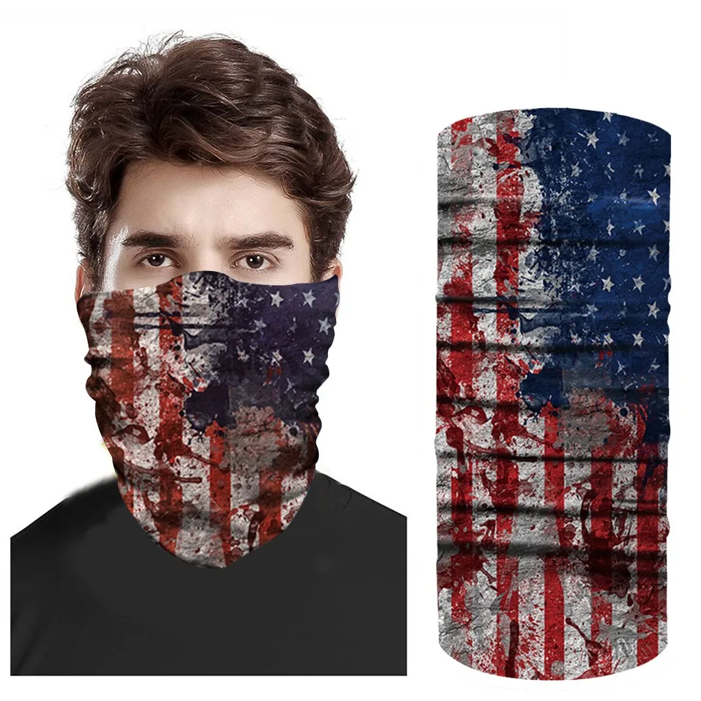 Fashion Head Scarves Men Women Scarf Flag Face Cover Ski Sport Motorcycle Biker Cycling Half Bandana Protection Safety |