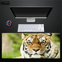 xgz forest tiger animal mouse pad gameplay comfortable special desk pad large 40x90mm 30x80mm lock edge mat for csgo dota2 xxl