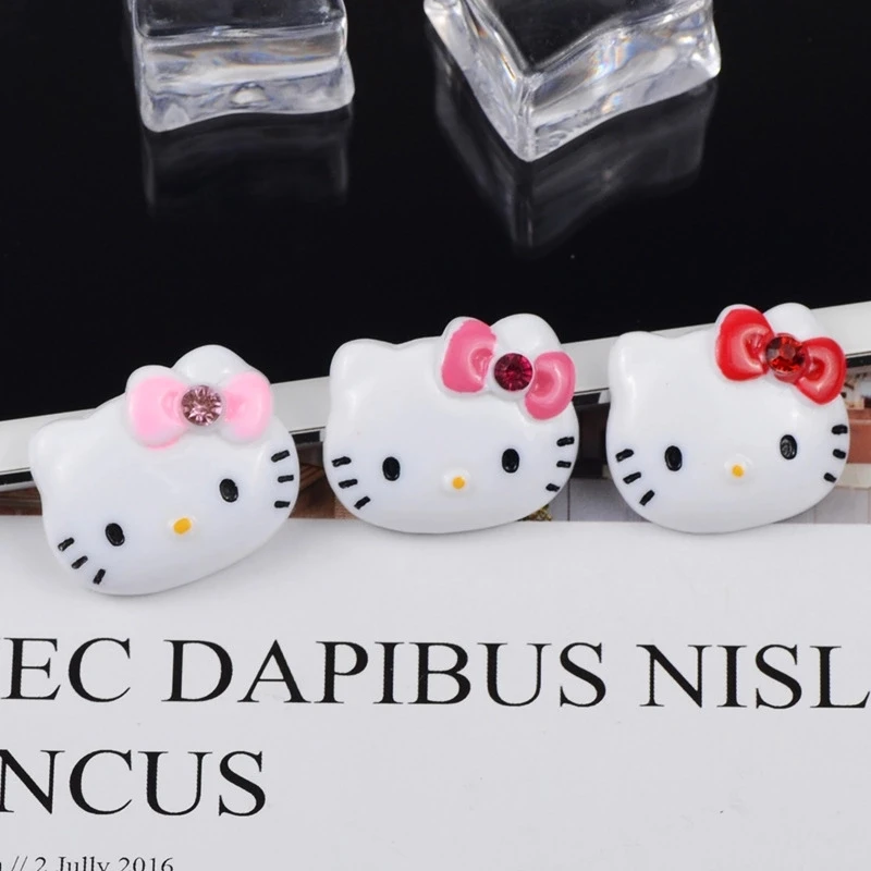 

Hair Accessories Flat Back Resin Charms Lovely Cat Handmade Mobile Phone Shell/Hairpin/Head Rope DIY Accessories Wholesale