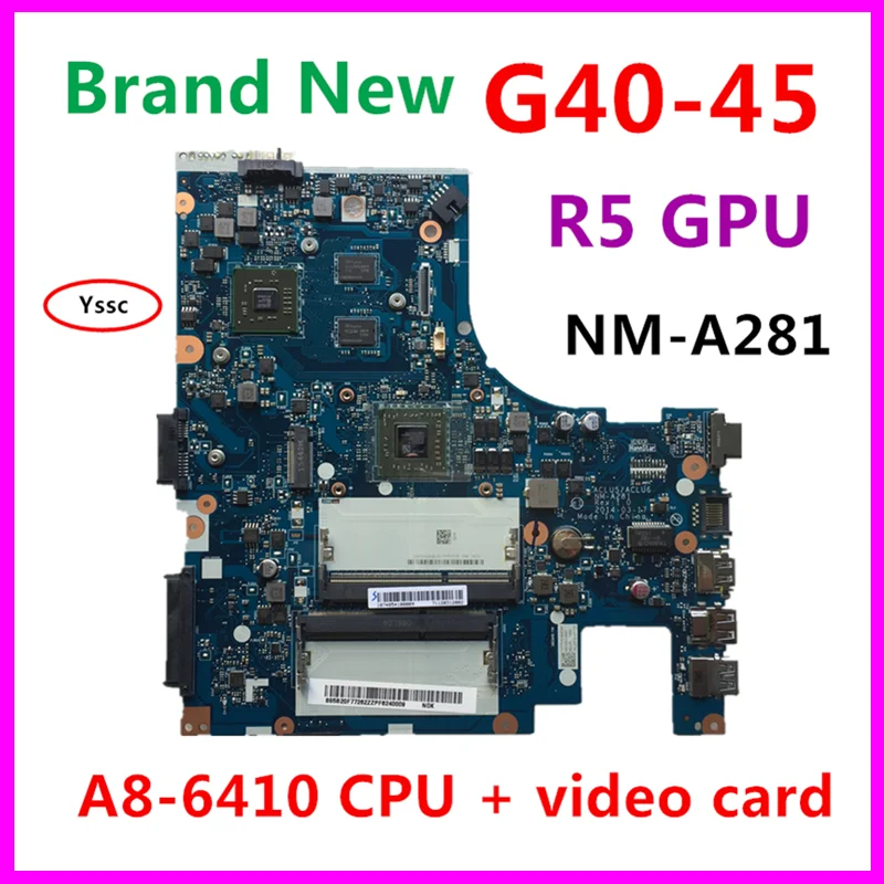 Материнская плата для Lenovo G40-45 материнская ноутбука системная (с CPU + R5 GPU) |