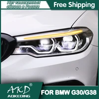 for car bmw g30 f90 headlights 2018 2020 drl day running light led bi xenon bulb fog light car accessory g38 525i 530i head lamp