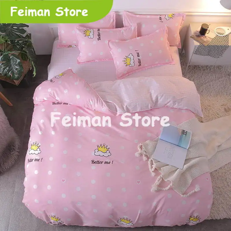 Теплый фиолетовый комплект постельного белья AB дизайн простыня наволочка и