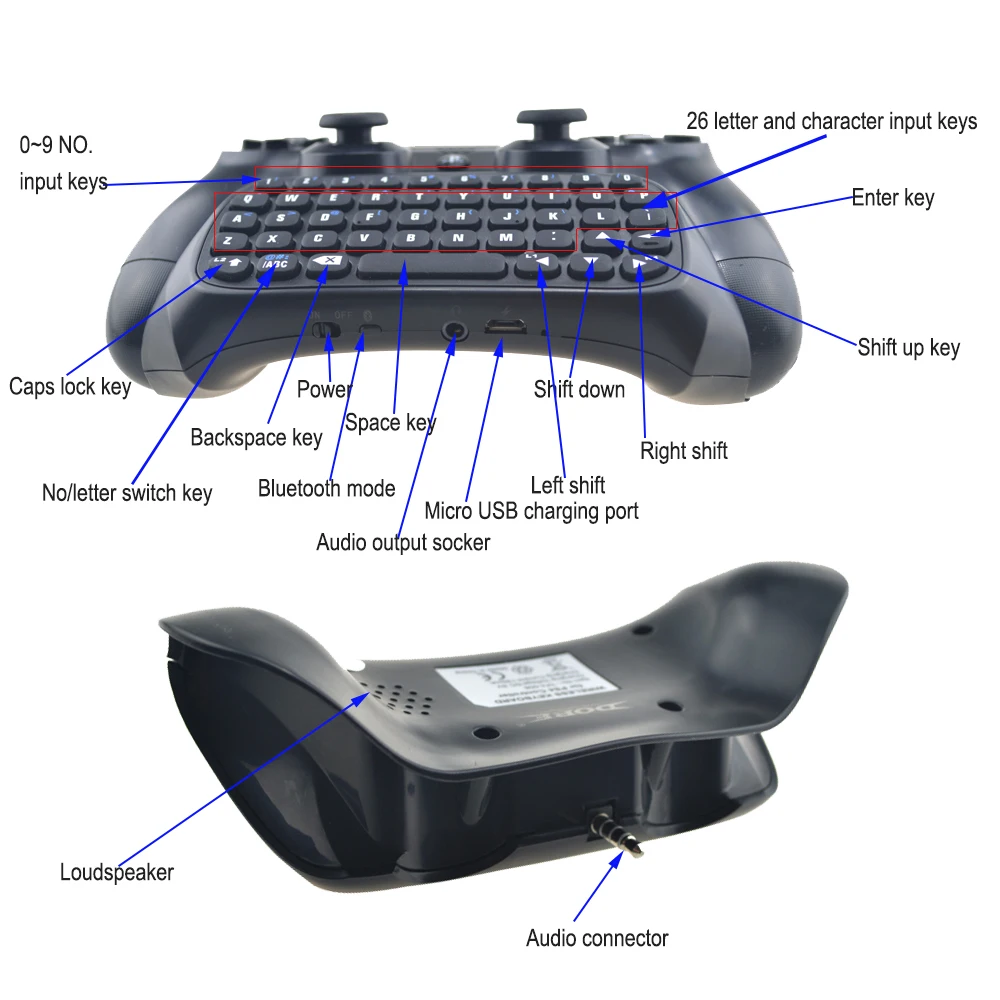 Ручка Bluetooth совместимая клавиатура для Sony PlayStation 4 геймпад Беспроводная PS4